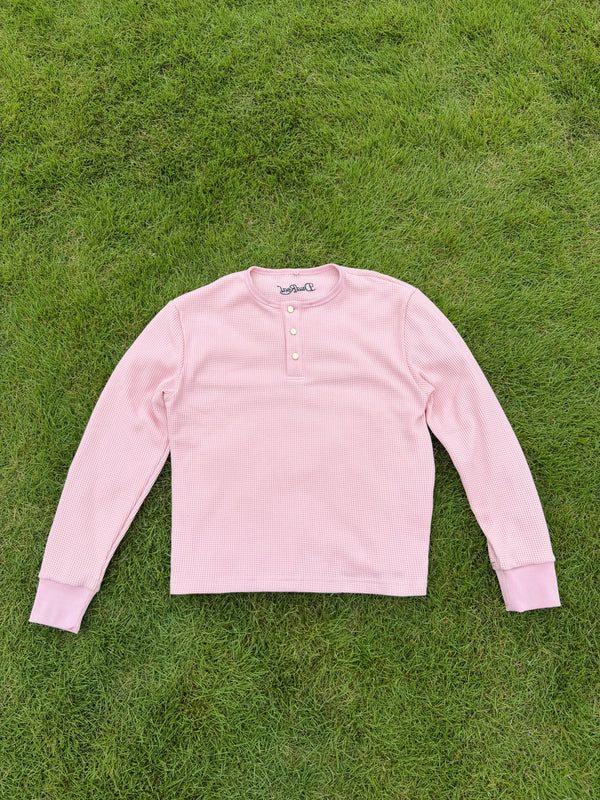 Contrast Collar Thermal　pink