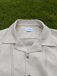 Studs Line Open Collar Shirts　off-white