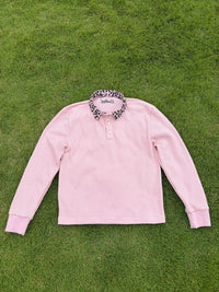 Contrast Collar Thermal　pink