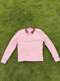 Contrast Collar Thermal　pink